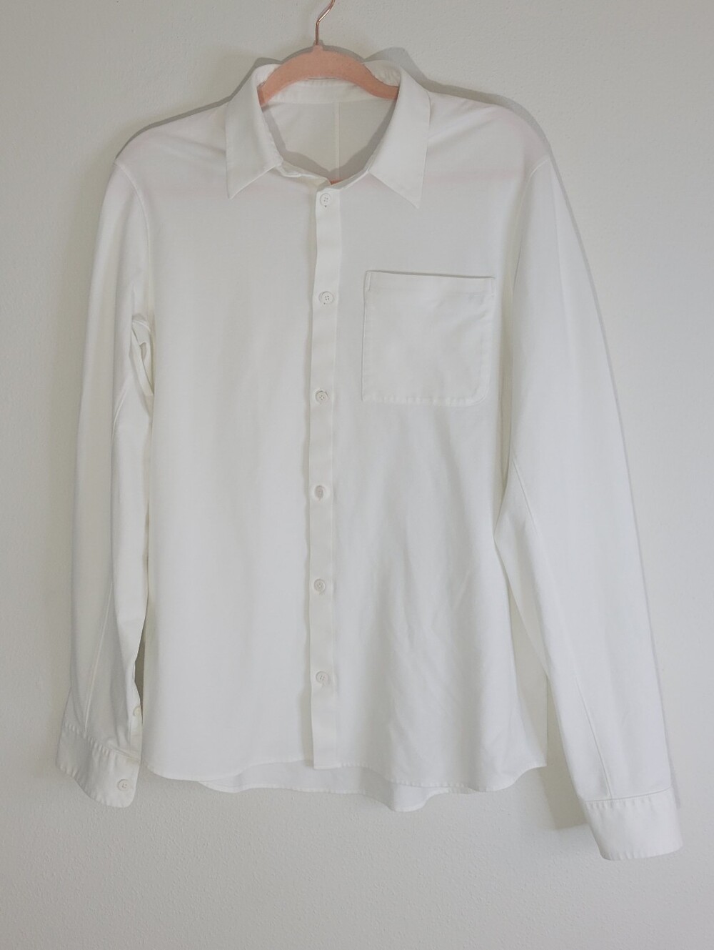 LULULEMON SIZE 12 Classic White Men's Button-Down Shirt